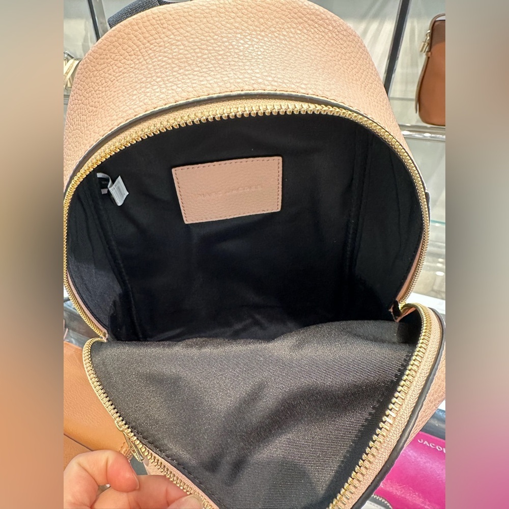 NWT! NEW! Marc Jacobs Leather Backpack -Small Blush Rose Pink Women - Picture 7 of 7